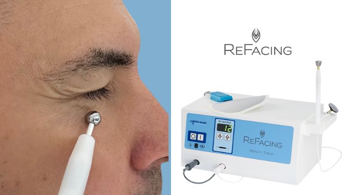RF ReFacing Radiofrequenz Behandlung Tranensacke Augenfaltchen
